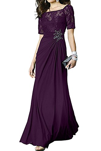 La_Marie Braut Damen Langes Chiffon Abendkleider Ballkleider Partykleider Jugendweihe Kleider-34 Traube von La_Marie Braut