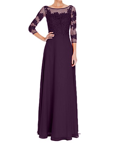 La_Marie Braut Traube Spitze Traumhaft Brautmutterkleider Abendkleider Partykleider mit Langarm Bolero -48 Traube La_Marie Braut Traube Spitze Traumhaft Brautmutterkleider Abendkleider Partykleider mit Langarm Bolero -48 Traube von La_Marie Braut