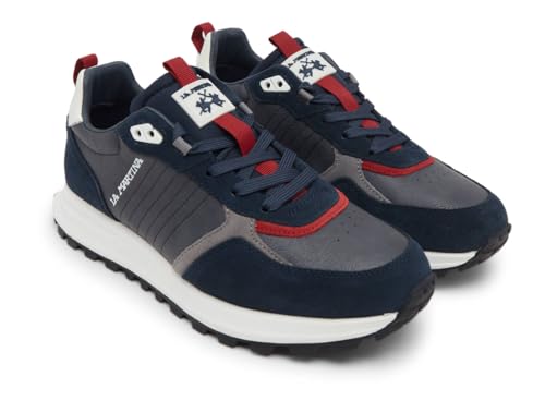 La Martina, LFM222/020, Leder-Sneaker, modisch, für Herren, blau, 45 EU La Martina, LFM222/020, Leder-Sneaker, modisch, für Herren, blau, 45 EU von La Martina
