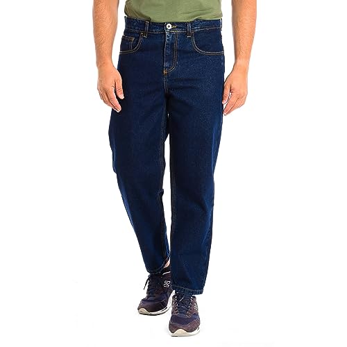 La Martina - Herren Denim aus 100% Baumwolle Comfort Fit, Denim Indigo Dunkel, Man, blau, 27 von La Martina