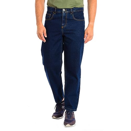 La Martina - Herren-Jeans aus 100 % Baumwolle, bequemer Schnitt, dunkles Indigoblau, Mann, blau, 36 von La Martina