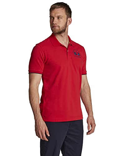 La Martina Herren Man Polo S/S Piquet STR Poloshirt, Rot (Formula One 06008), XX-Large von La Martina