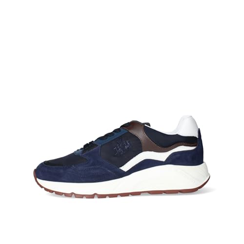 La Martina Herren-Sneaker LFM242.061.4050, blau, 40 EU von La Martina