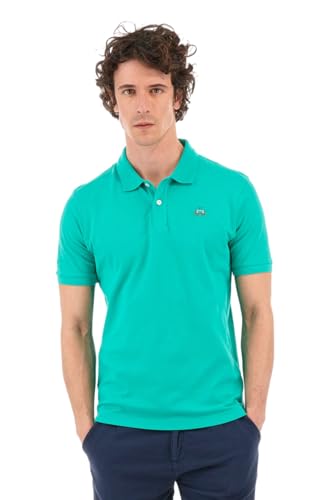 La Martina LA Herren Poloshirt Slim Fit Baumwolle Vivid Green, mehrfarbig, Large von La Martina