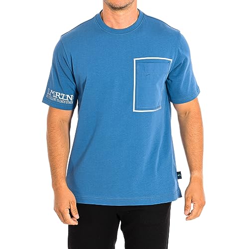 La Martina - LMRTN Basic T-Shirt mit Tasche, Coronet Blue, Man, marineblau, L von La Martina