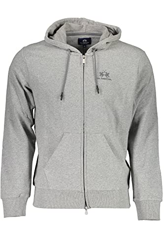 La Martina MAN FLEECE FULL ZIP HOODED COT, grau, XXXL von La Martina