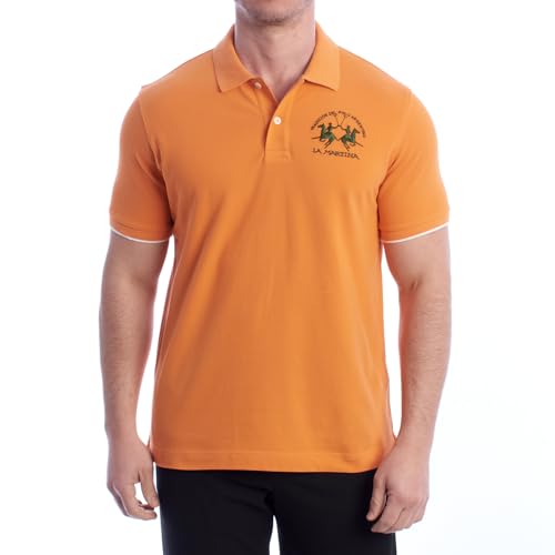 LA MARTINA POLO MANICHE CORTE UOMO ARANCIO von La Martina