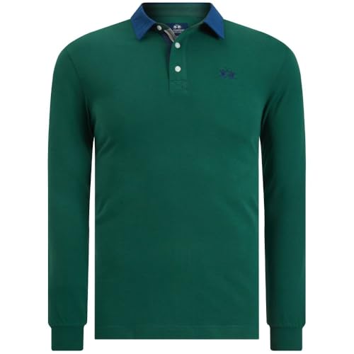 La Martina Polo Shirt Ruggero Regular Fit Dark Green L von La Martina