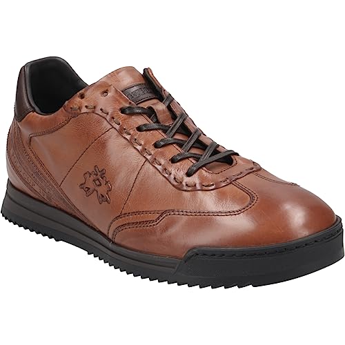 La Martina Sneaker Scarpa Cognac, Glattleder, Braun, Herren EU 42 von La Martina