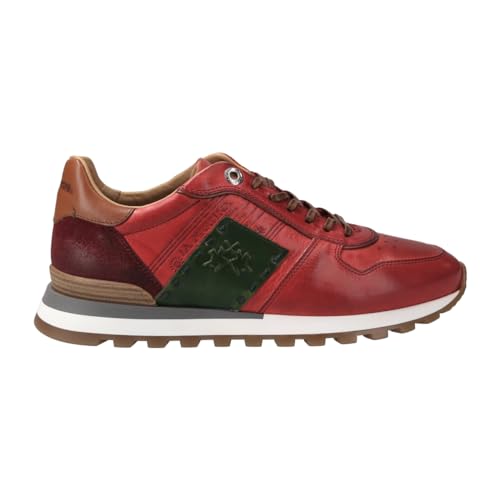 La Martina Sneaker Scarpa Uomo, Glattleder, Rot, Herren EU 42 von La Martina