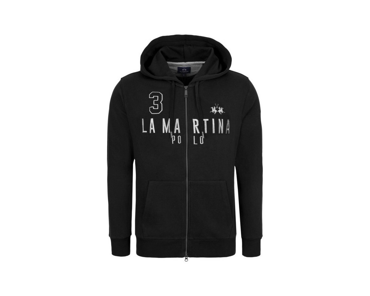 La Martina Sweatjacke MBF305 Herren Zip Hoodie, Kapuzenjacke, Trainingsjacken, Zip Pullover, Freizeitjacke von La Martina