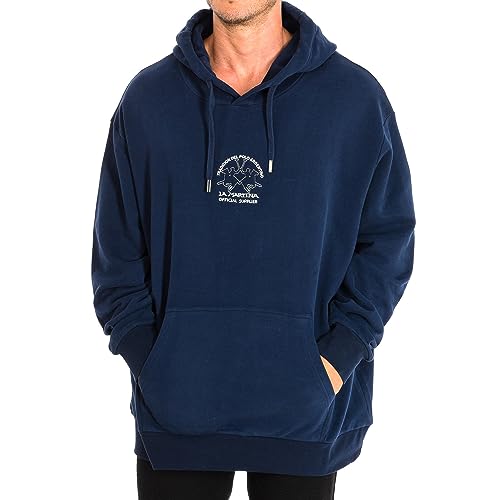 La Martina Sweatshirt mit Kapuze TYF603-FP533 für Herren, Marineblau, 5X-Large La Martina Sweatshirt mit Kapuze TYF603-FP533 für Herren, Marineblau, 5X-Large von La Martina