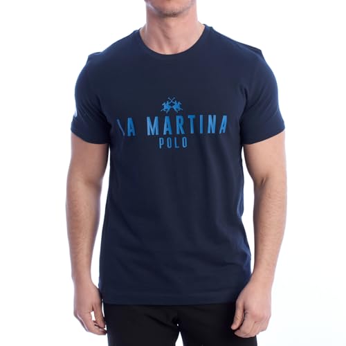La Martina T-Shirt Ysmael Regular Fit Blue XL La Martina T-Shirt Ysmael Regular Fit Blue XL von La Martina