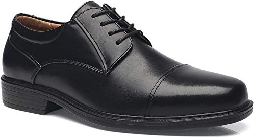 La Milano Herren Schuhe a1720w Leder Slip On Kleid Oxfords, Schwarz (Breit-1-schwarz), 42.5 von La Milano
