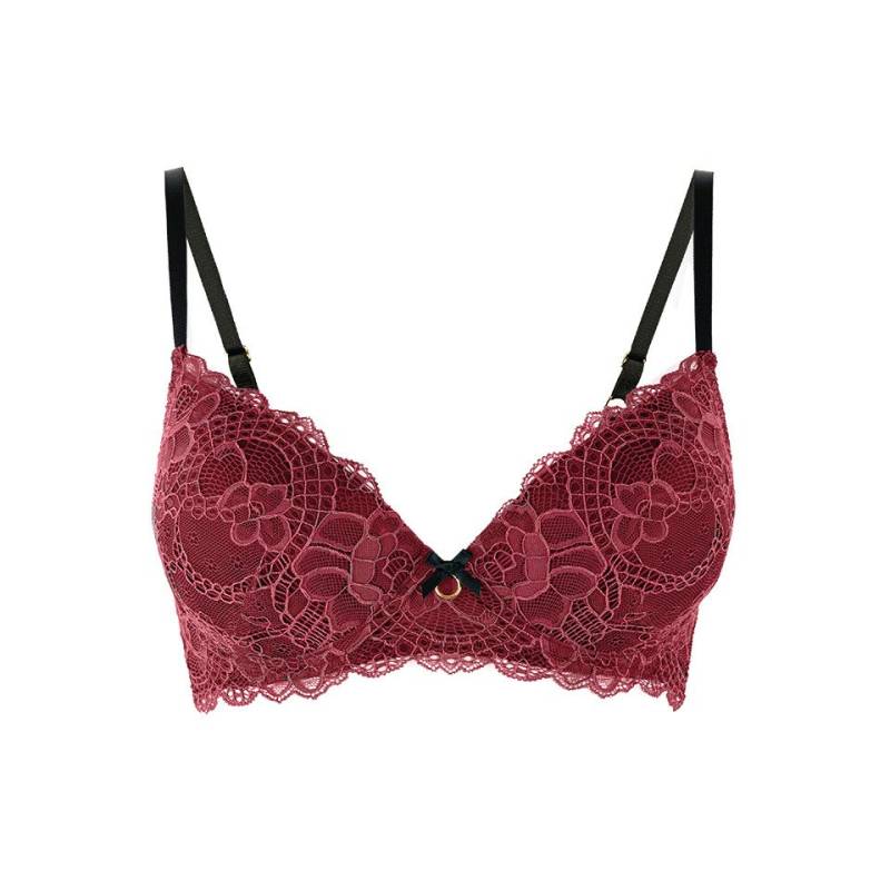 La Muel Lingerie Schalen-BH deep Plunge, Spitzenüberzug in limitierter Farbe Rose Beryl, Cup C-G schmale Träger La Muel Lingerie Schalen-BH deep Plunge, Spitzenüberzug in limitierter Farbe Rose Beryl, Cup C-G schmale Träger von La Muel Lingerie