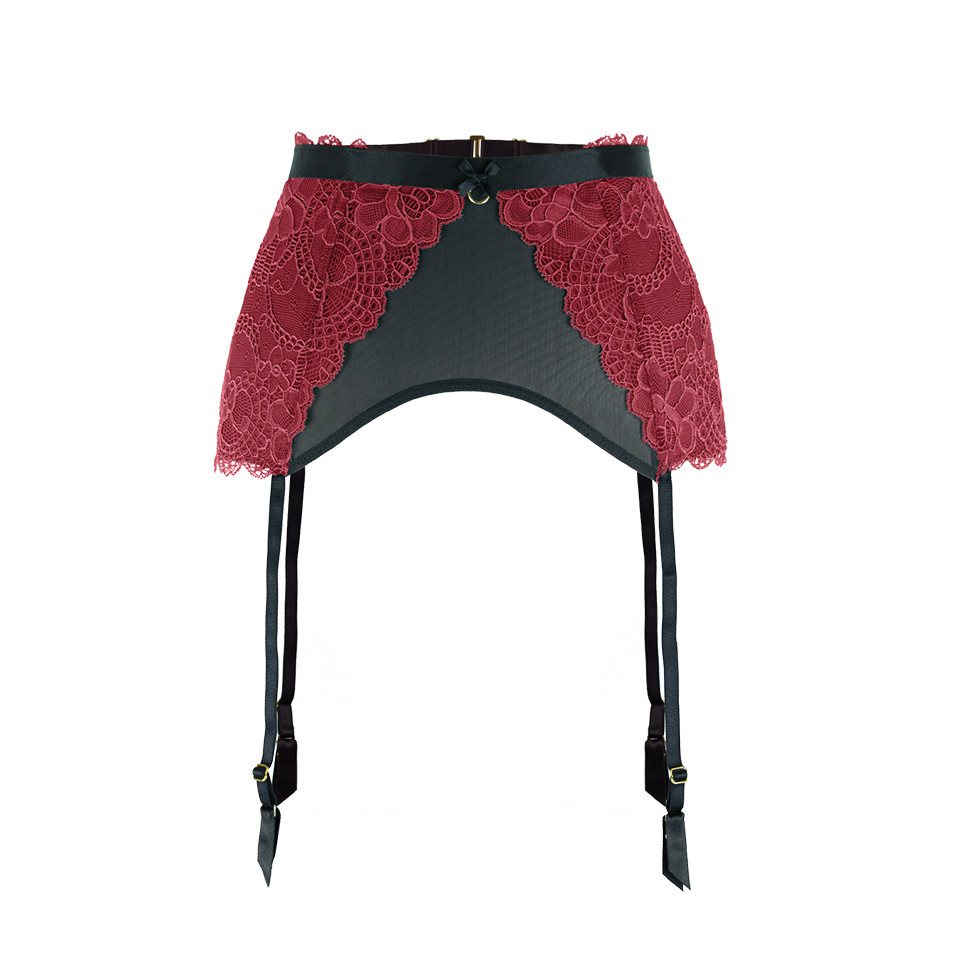 La Muel Lingerie Strapsgürtel figurschmeichelnd mit Spitzeneinsatz, verstellbarer Umfang von La Muel Lingerie