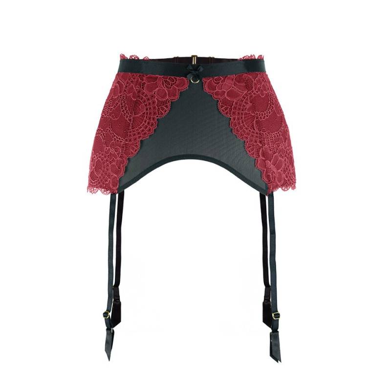 La Muel Lingerie Strapsgürtel figurschmeichelnd mit Spitzeneinsatz, verstellbarer Umfang von La Muel Lingerie