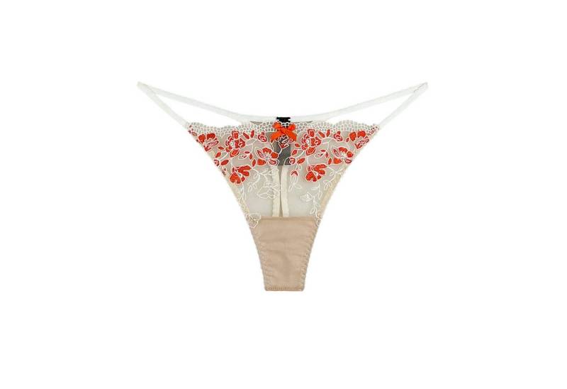 La Muel Lingerie String frech mit knallig orangenen Akzenten von La Muel Lingerie