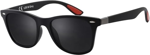 La Optica B.L.M. Sonnenbrille Herren Damen UV400 Schutz Festival JGA Sport Rave - Matt Schwarz Gläser Grau von La Optica B.L.M.
