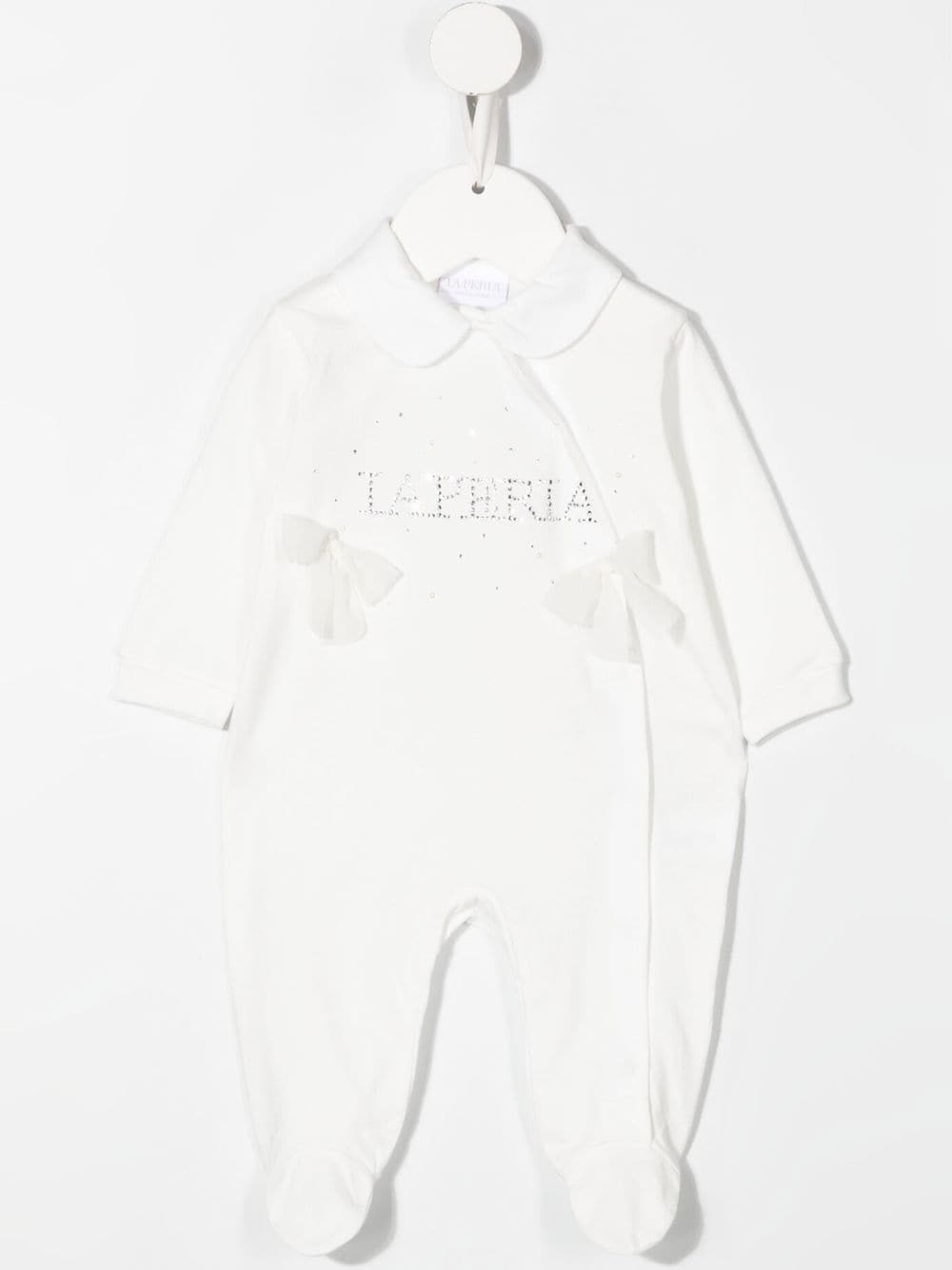 La Perla Kids Strampelanzugset mit Logo - Weiß von La Perla Kids