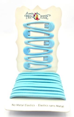 20-teiliges Haar-Accessoire-Set, Schulset, Mädchen, Haargummis, 6 Haarspangen, 14 Haarbänder, Himmelblau 20-teiliges Haar-Accessoire-Set, Schulset, Mädchen, Haargummis, 6 Haarspangen, 14 Haarbänder, Himmelblau von La Petite Princesse