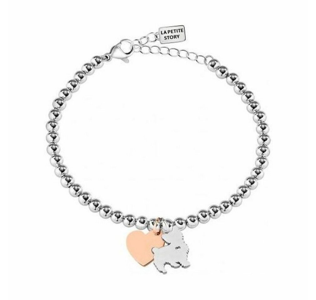 La Petite Story Armband Bicolor-Armband Katze und Herz LPS05AQI05 von La Petite Story