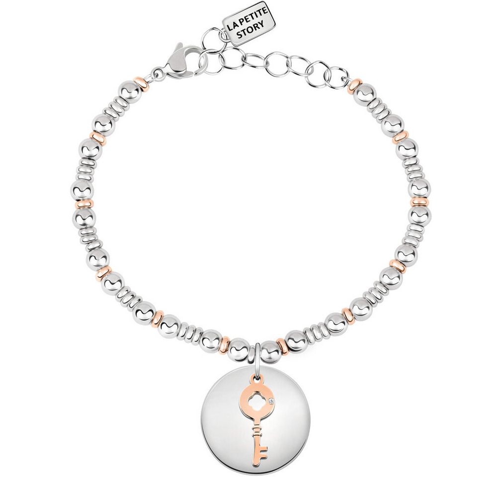 La Petite Story Armband Bicolor bracelet with decoration Key LPS05APY10 von La Petite Story