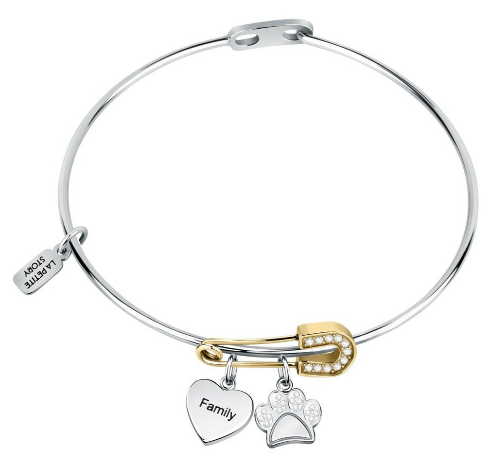 La Petite Story Armband Elegant solid bracelet Dog & Kitty LPS05ASF11 von La Petite Story