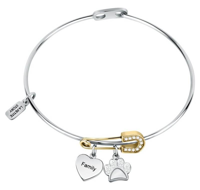 La Petite Story Armband Elegant solid bracelet Dog & Kitty LPS05ASF11 von La Petite Story