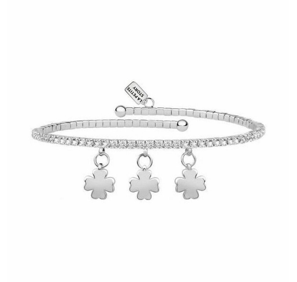 La Petite Story Armband Schimmerndes Stahlarmband mit Anhängern LPS05AQC10 von La Petite Story