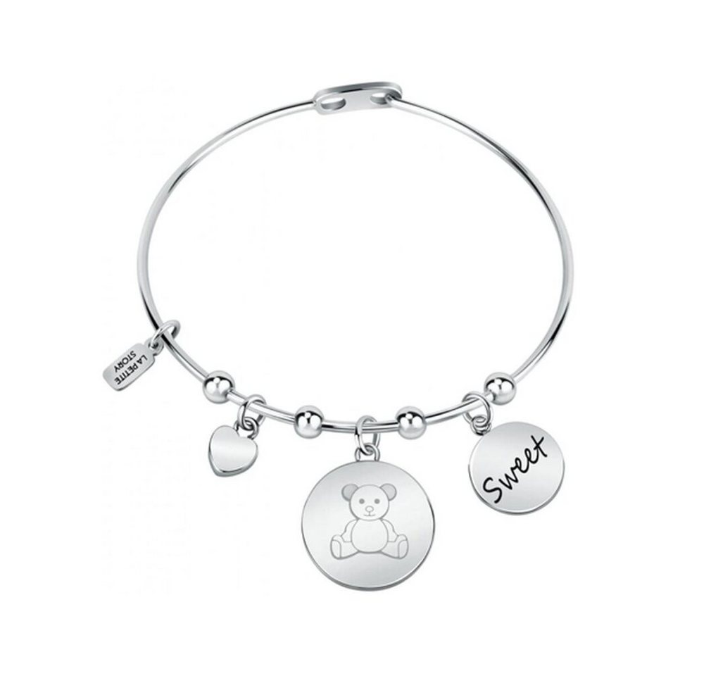 La Petite Story Armband Solid steel bracelet with Family LPS05ASF28 pendants von La Petite Story