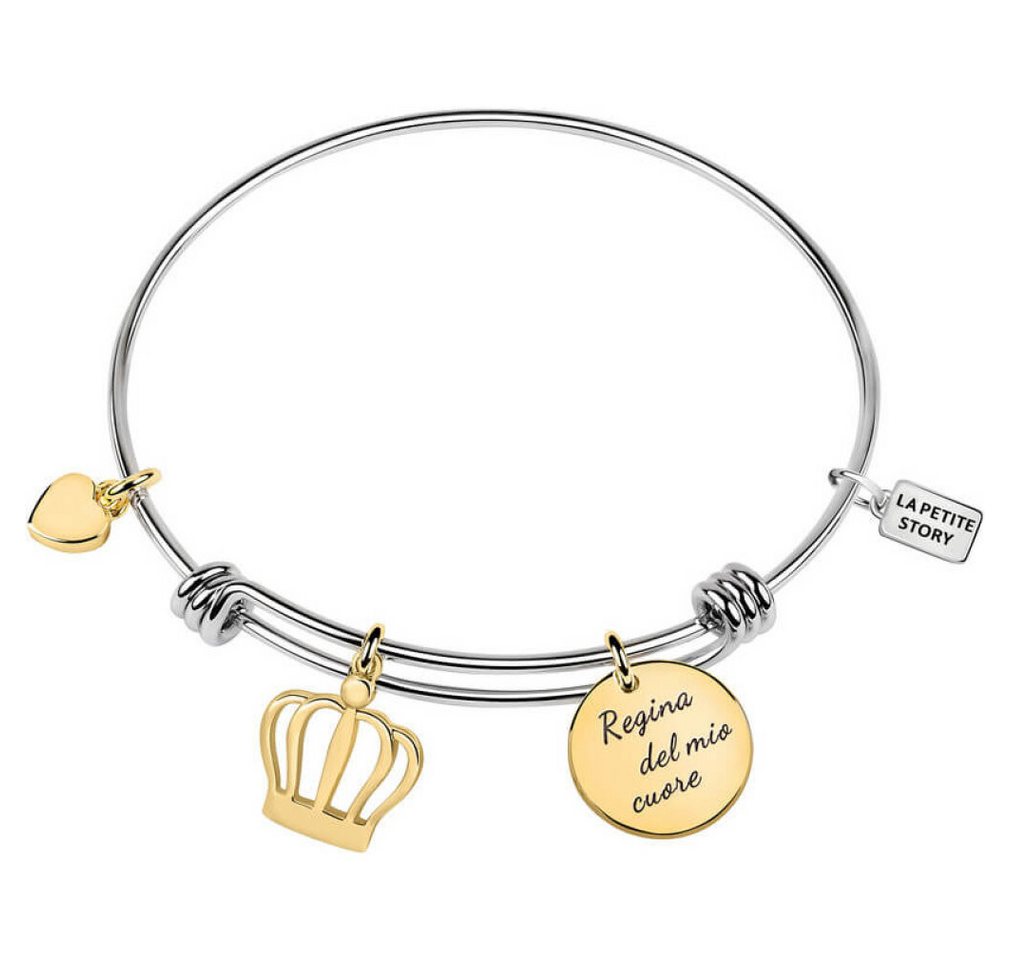 La Petite Story Armband Stahlarmband mit vergoldeten Anhängern LPS05AQJ04 von La Petite Story