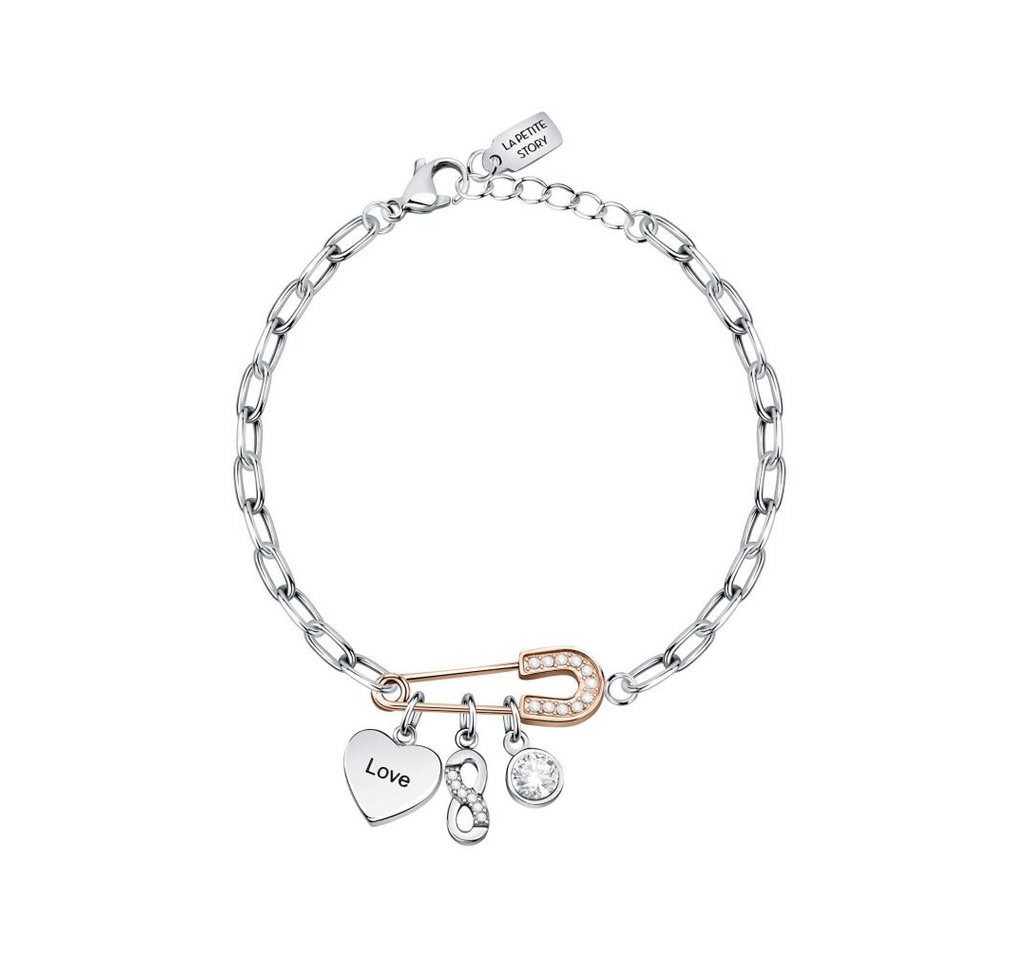 La Petite Story Armband Steel bracelet with Love pendants LPS05ASD14 von La Petite Story
