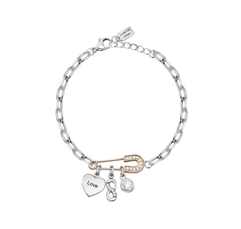 La Petite Story Armband Steel bracelet with Love pendants LPS05ASD14 von La Petite Story