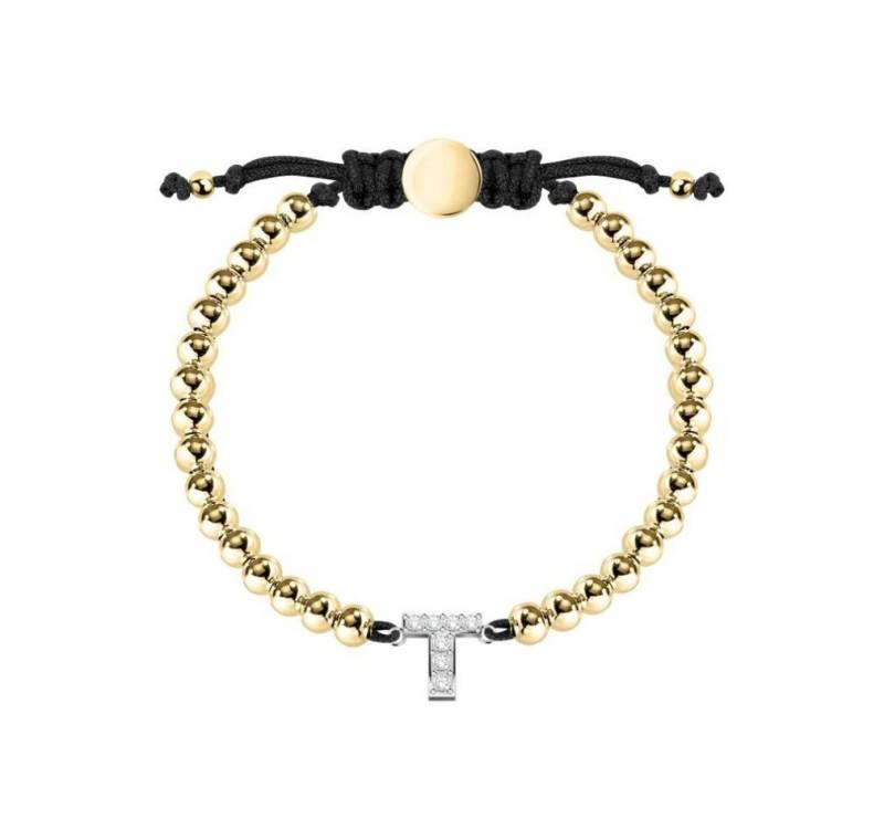 La Petite Story Kette mit Einhänger Bicolor bracelet with letter "T" LPS05ARR22 von La Petite Story