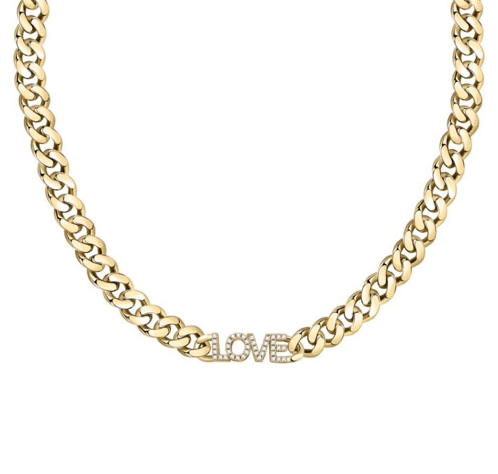 La Petite Story Kette mit Einhänger Výrazný pozlacený náhrdelník s krystaly Love LPS10ASD09 von La Petite Story