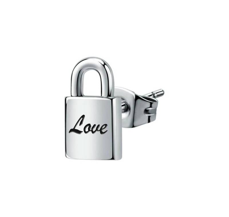 La Petite Story Ohrring-Set Einzelne Stahlohrringe Vorhängeschloss Love LPS02ASD02 von La Petite Story