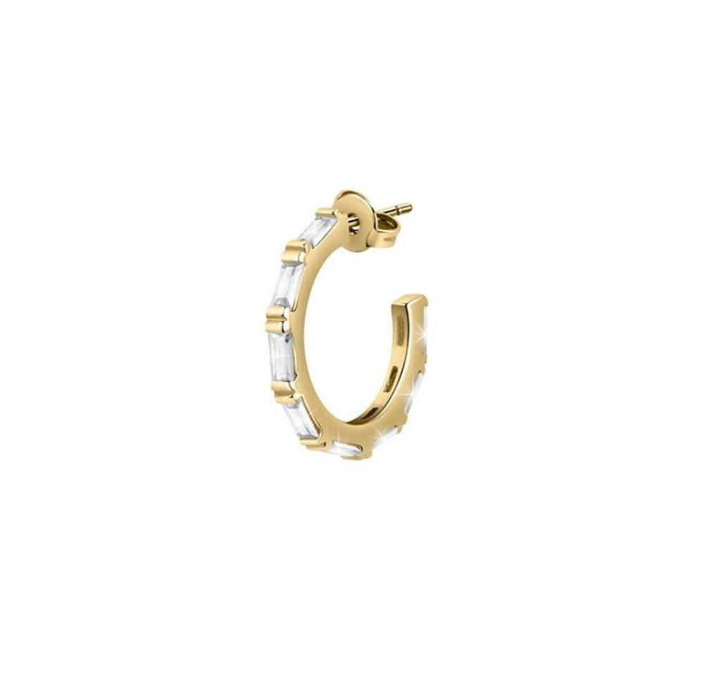 La Petite Story Fingerring Vergoldete einzelne Ohrringe mit Kristallen LPS02AQM02 von La Petite Story