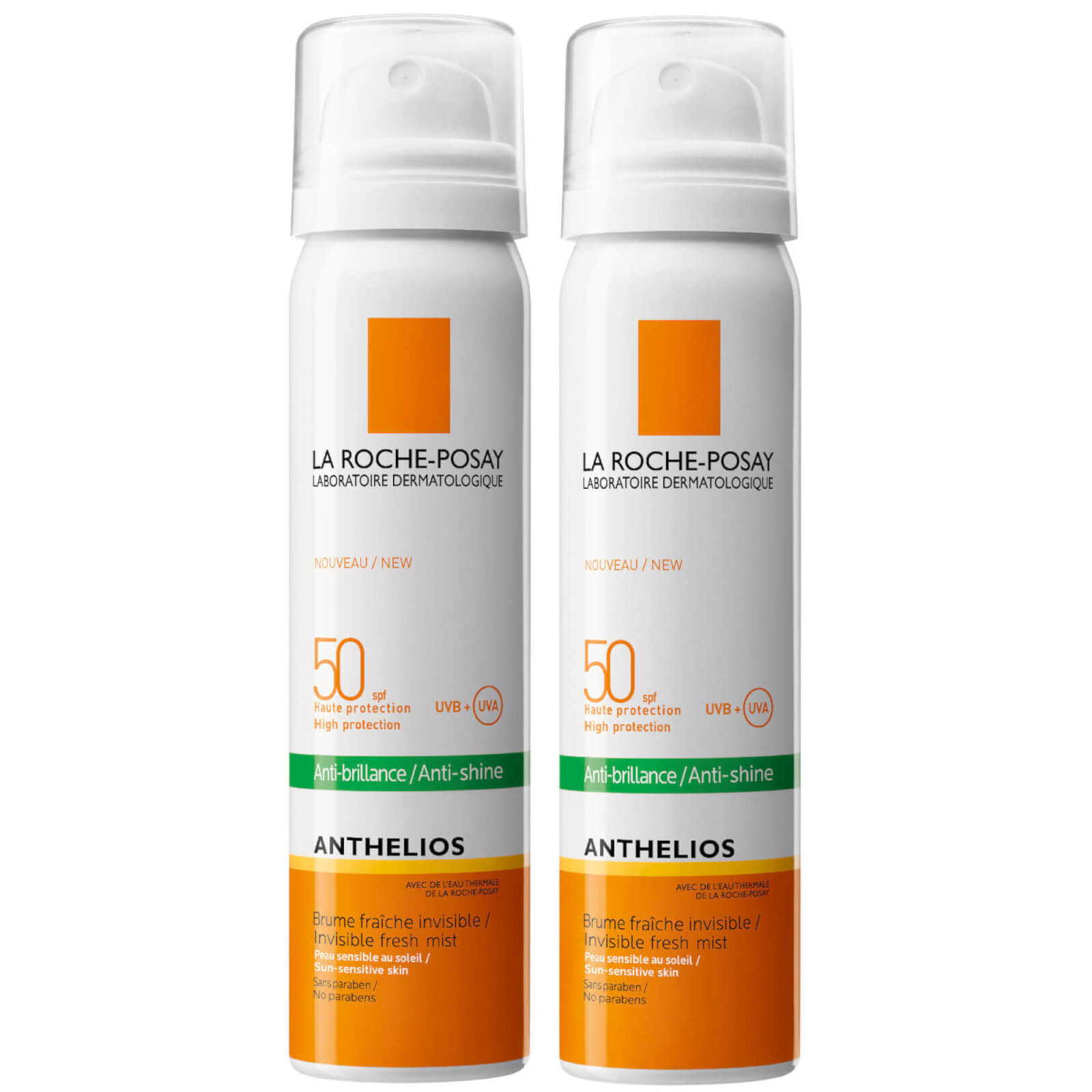 La Roche-Posay Anthelios Anti-Shine Sun Protection Invisible SPF50+ Face Mist 75ml Duo von La Roche-Posay