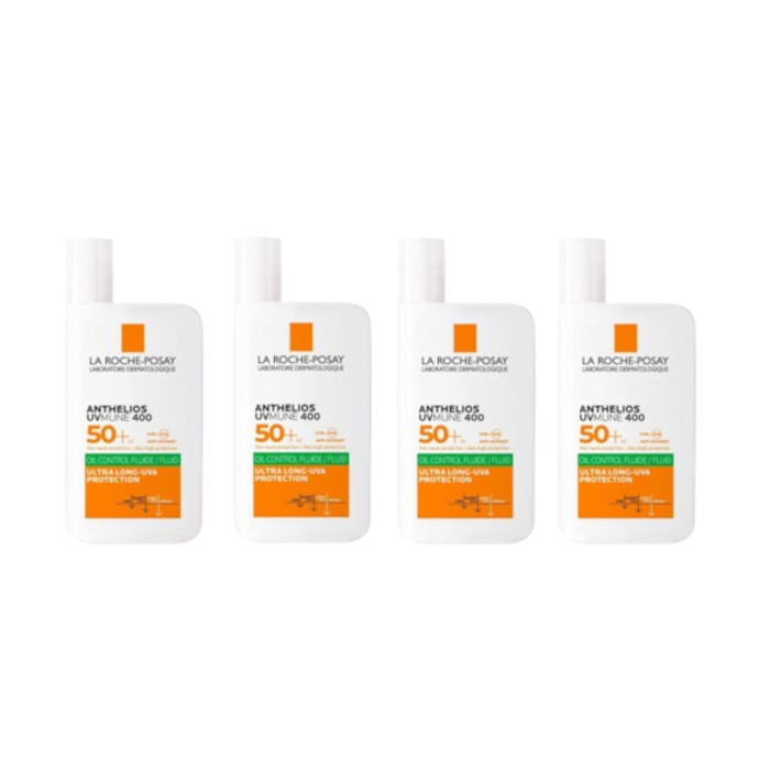 La Roche Posay - Anthelios UVMUNE 400 Oil-Control Fluid SPF50+ - 50ml (4ea) Set von La Roche Posay