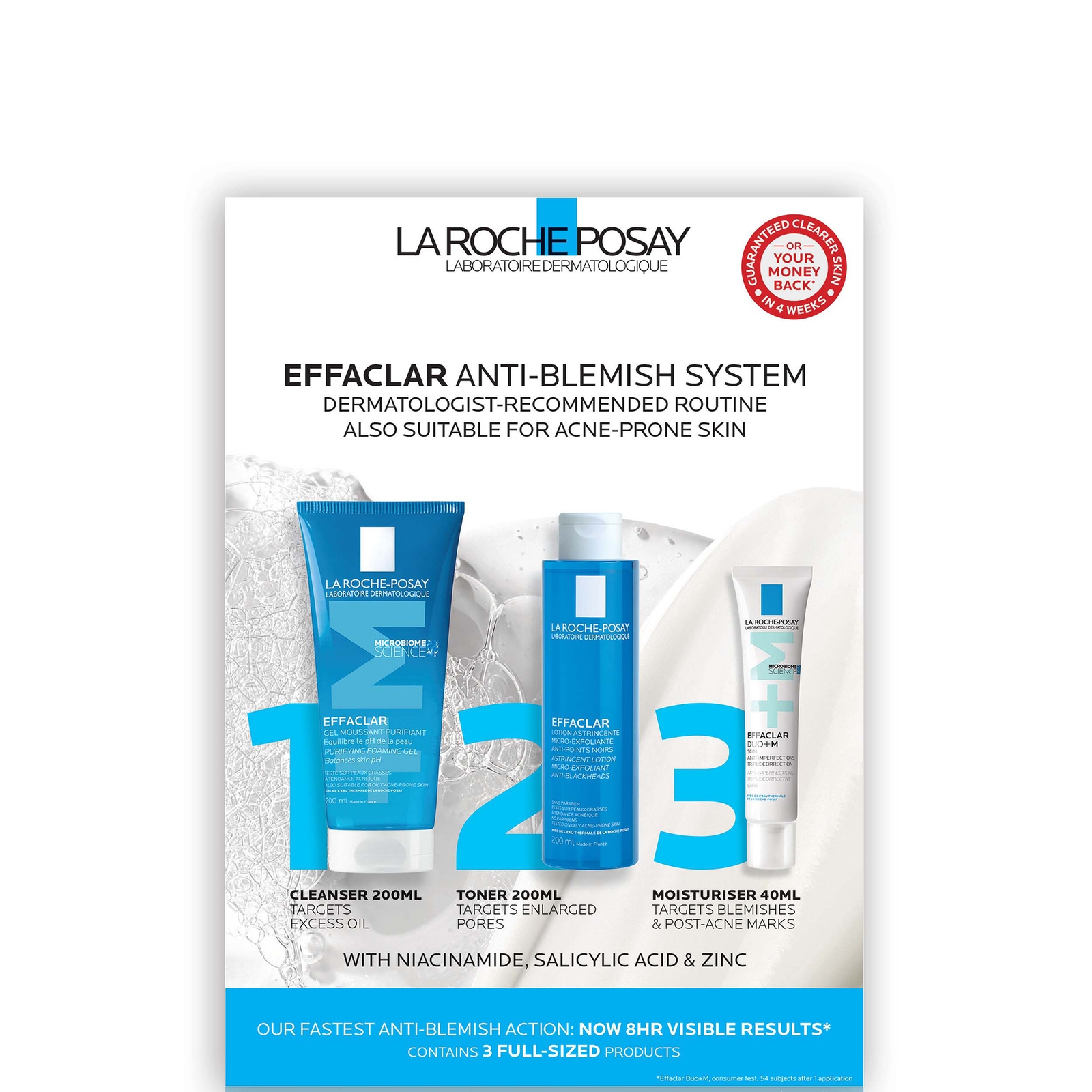 La Roche-Posay Effaclar 3-Step Anti Blemish System 440ml von La Roche-Posay