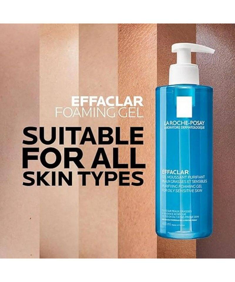 La Roche-Posay Gesichts-Reinigungsschaum La Roche-Posay Effaclar Schäumendes Reinigungsgel, 1-tlg., Zink PCA wirkt antibakteriell und talgregulierend. von La Roche-Posay