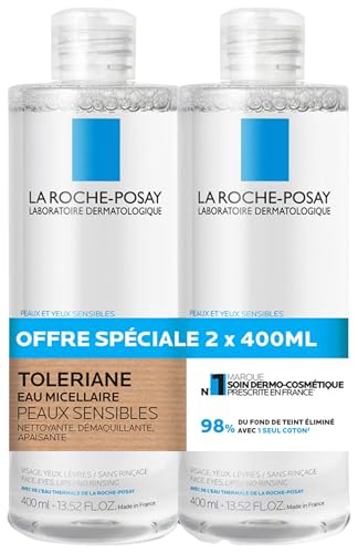 La Roche-Posay Tolériane Mizellenwasser für empfindliche Haut, 2 x 400 ml von La Roche Posay