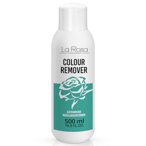 LaRosa Nagellackentferner ohne Aceton 500ml, Acetonfrei Nagellack-Entferner - COLOUR REMOVER LIQUID - Acetone-free nail polish remover von La Rosa Productos Profesionales