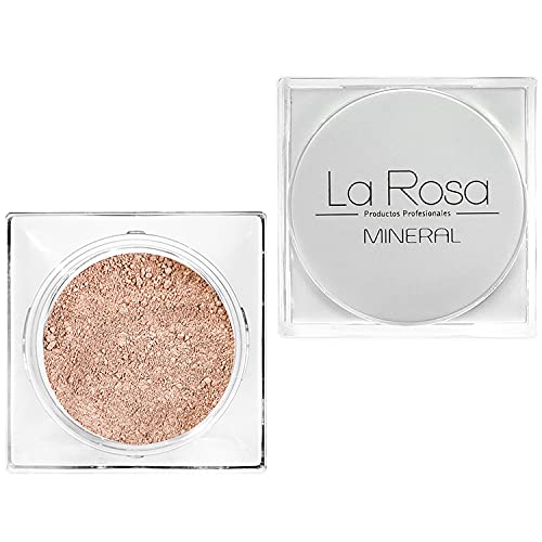 LaRosa MINERAL FOUNDATION Nr. 53 MEDIUM BEIGE – Für helle bis mittlere Haut mit warmem Unterton – Honigfarbener Teint – Puder & Grundierung – Vegan, Talkfrei – 4,5 g von La Rosa Productos Profesionales