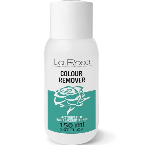 LaRosa Nagellackentferner ohne Aceton 150ml, Acetonfrei Nagellack-Entferner - COLOUR REMOVER LIQUID - Acetone-free nail polish remover von La Rosa Productos Profesionales