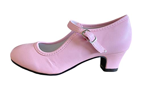 La Senorita Spanische Flamenco Tanz Verkleid Prinzessinnen Schuhe leicht rosa für Mädchen von La Senorita