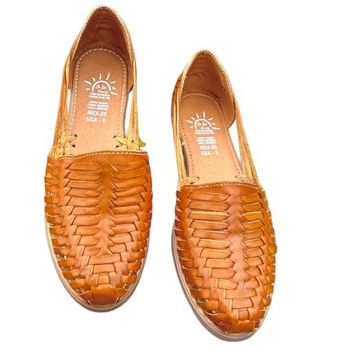 La Sol Imports Huaraches Mexicanos para Mujer - Traditionelle mexikanische Chanclas, Guaraches de Mujer, Sandalias Mexicanas para Women - Bequeme und stilvolle Huarache de Mujer Sandalen Stil Pic von La Sol Imports