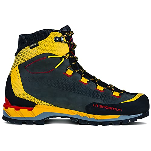 La Sportiva S.p.A. Trango Tech Leather GTX Men Größe 43 Black/Yellow von LA SPORTIVA