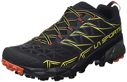 La Sportiva Herren Akyra Traillaufschuhe, Schwarz (Negro 000), 44.5 EU Weit von LA SPORTIVA
